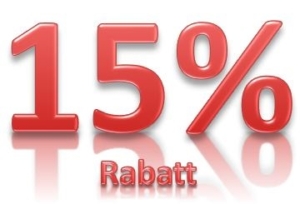 15% Rabatt